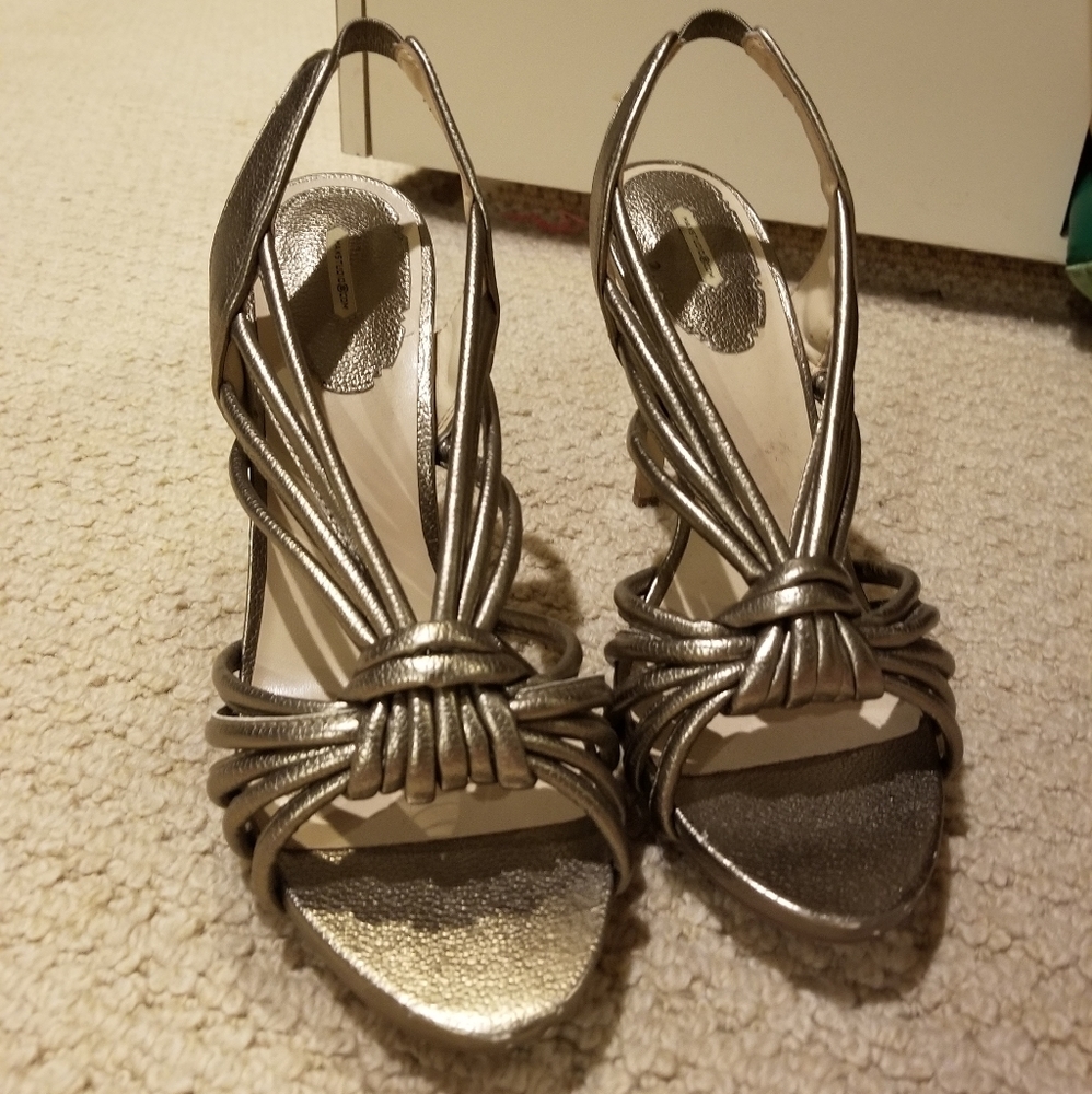 Pewter colored sandal